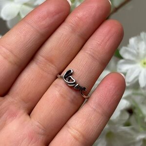 Pandora Silver S925  'Love' Ring